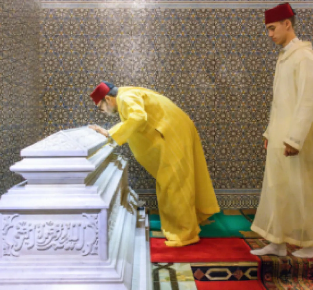 أمير المؤمنين يترأس حفلا دينيا إحياء للذكرى السادسة والعشرين لوفاة جلالة المغفور له الملك الحسن الثاني